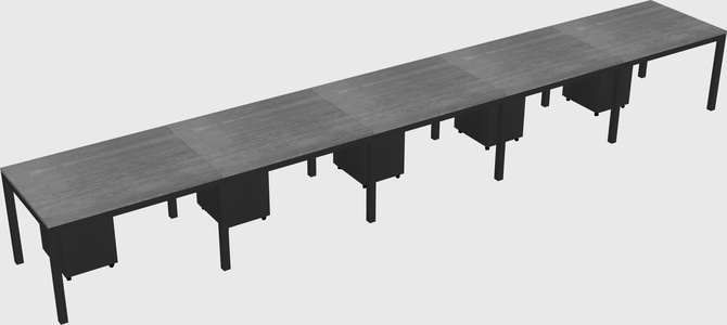 Rectangular desk