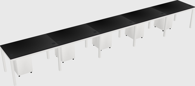 Rectangular desk