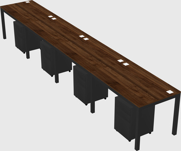 Rectangular desk