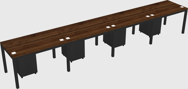 Rectangular desk