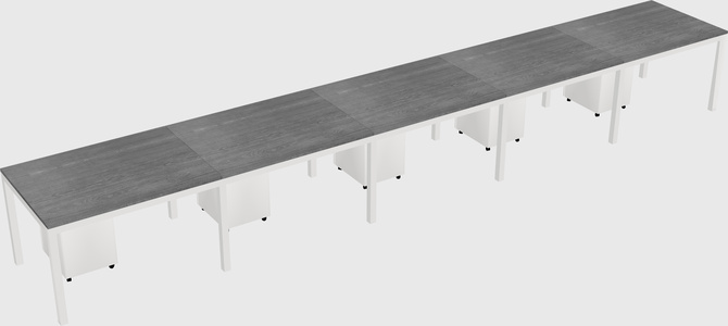 Rectangular desk