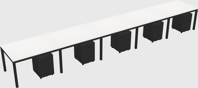 Rectangular desk