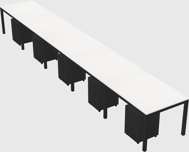 Rectangular desk