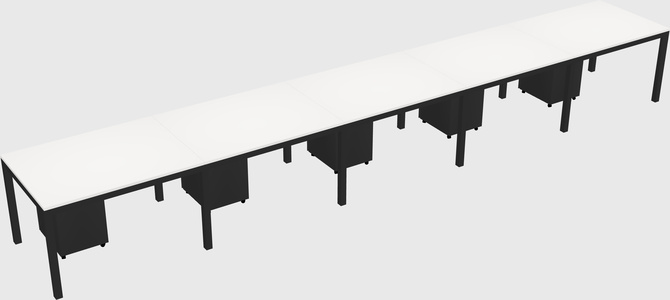 Rectangular desk