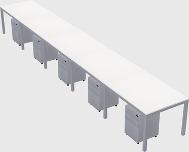 Rectangular desk