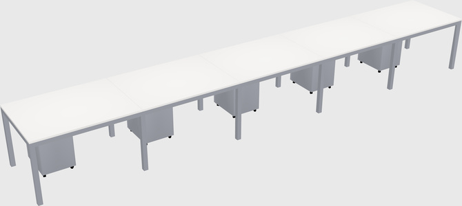 Rectangular desk