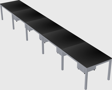 Rectangular desk