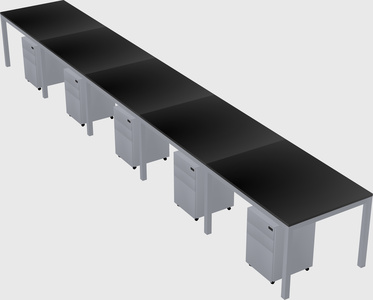 Rectangular desk