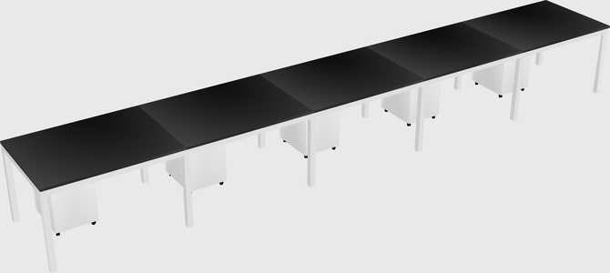 Rectangular desk