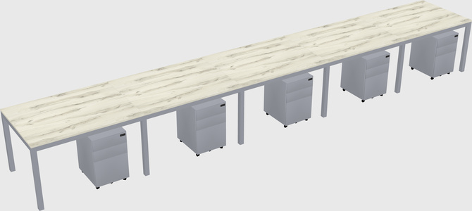 Rectangular desk