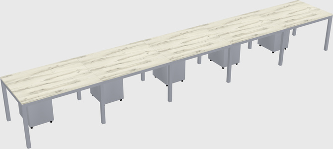 Rectangular desk