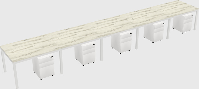 Rectangular desk