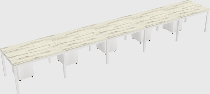 Rectangular desk