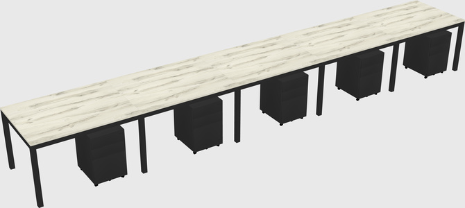 Rectangular desk