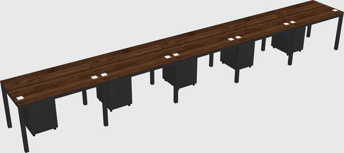 Rectangular desk
