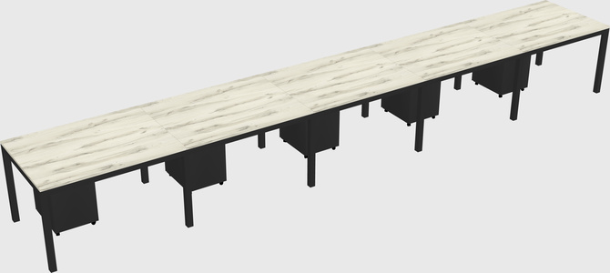 Rectangular desk