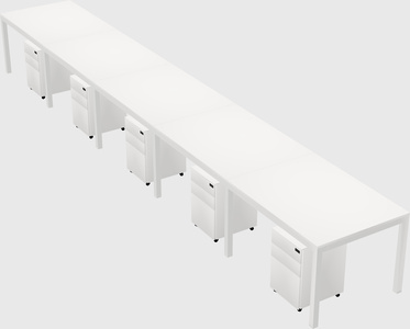 Rectangular desk