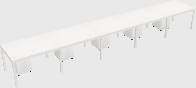 Rectangular desk