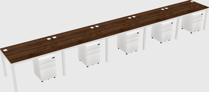 Rectangular desk