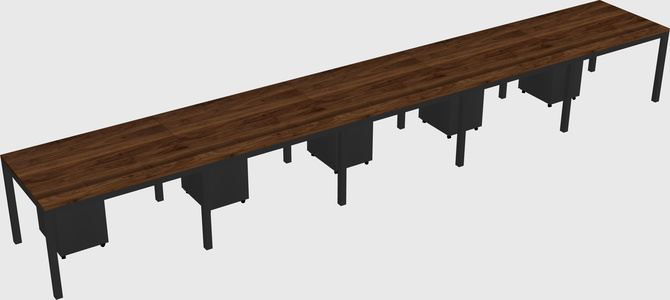 Rectangular desk