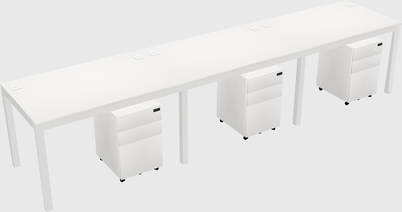 Rectangular desk