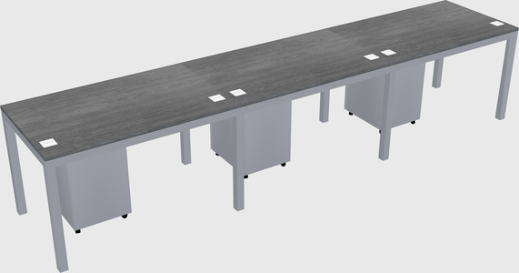 Rectangular desk