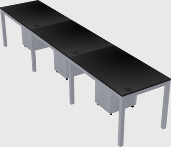Rectangular desk