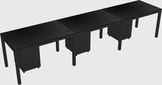 Rectangular desk