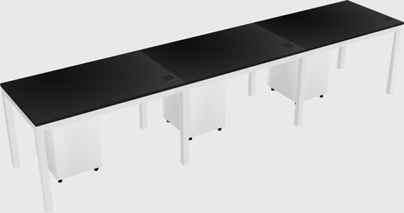 Rectangular desk