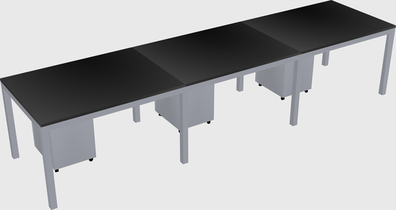 Rectangular desk