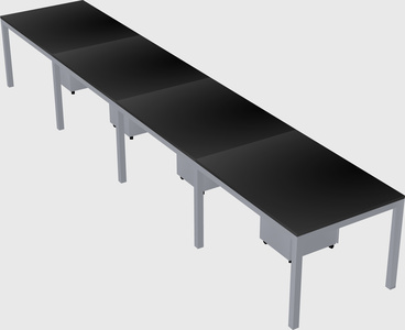 Rectangular desk