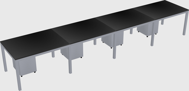 Rectangular desk
