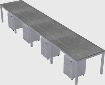 Rectangular desk