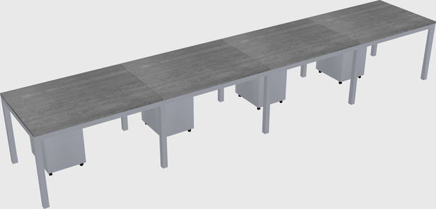 Rectangular desk