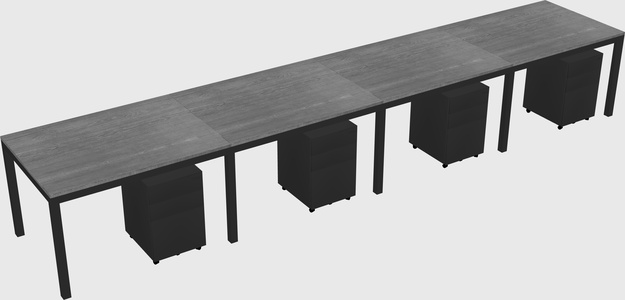 Rectangular desk