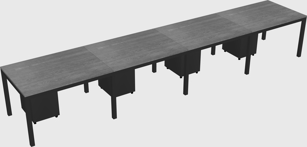 Rectangular desk