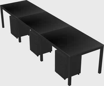 Rectangular desk