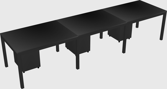 Rectangular desk