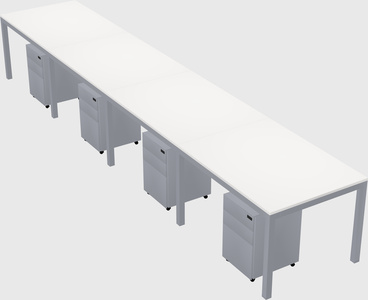 Rectangular desk