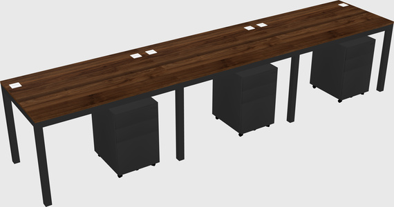 Rectangular desk