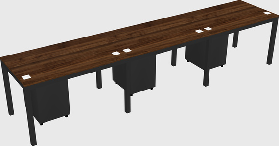 Rectangular desk