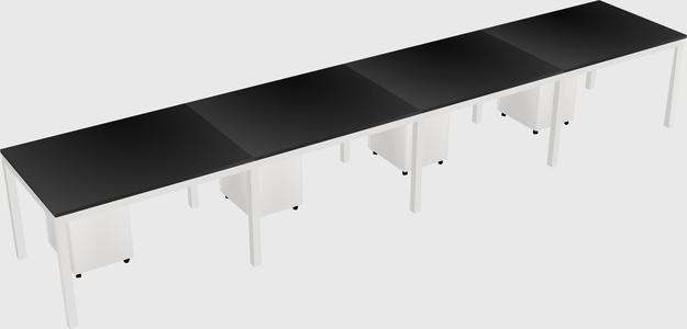 Rectangular desk