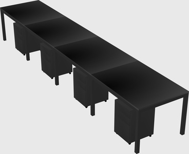 Rectangular desk