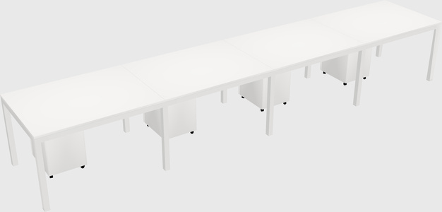 Rectangular desk