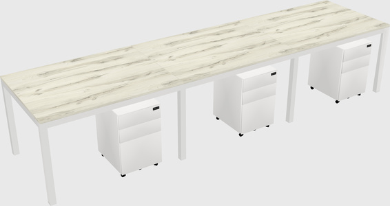 Rectangular desk