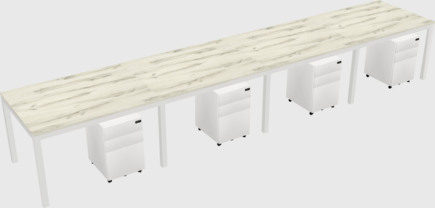 Rectangular desk