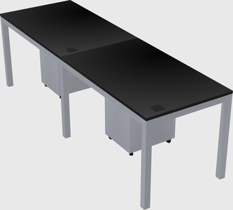 Rectangular desk
