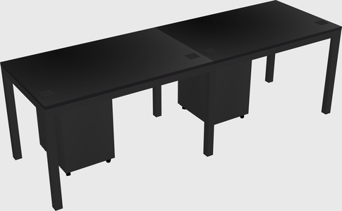 Rectangular desk