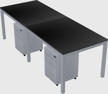 Rectangular desk