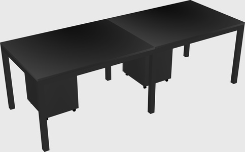 Rectangular desk